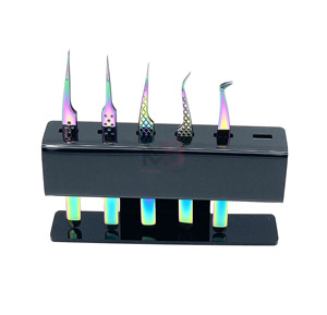 Pinzas para Pestañas de Acero Inoxidable de Alta Calidad al por Mayor, Pinzas para Extensión de Pestañas con Puntas Personalizadas - Product Image 1