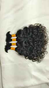 Cabello Humano Remy Sin Procesar de Templo Indio, a Granel, con Cutícula Alineada, Rizado Natural, Ondulado Profundo Jerry Sin Procesar - Product Image 5