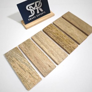 Manches de couteau en bois de manguier sculpté par un designer, plaquettes en bois dur de qualité supérieure, personnalisées pour la fabrication de couteaux DIY - Product Image 2