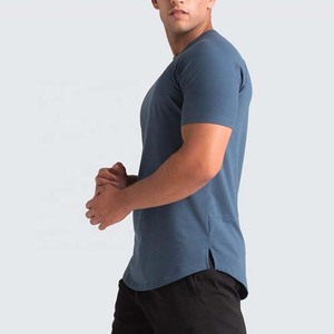 <b>Men's</b> Short Sleeve O Neck T-<b>Shirt</b> Solid Color Quick Dry <b>Slim</b> <b>Fit</b> Jersey Knitted Polyester Casual Wear - Product Image 2