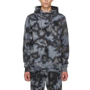 Sweat-shirt surdimensionné personnalisé tie-dye en molleton de coton épais, lavage vintage, streetwear, hiver, éco-responsable - Product Image 5