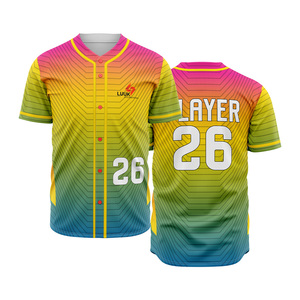 Maillots de baseball personnalisés pour équipes adultes, respirants, à séchage rapide, prix de gros abordable, haute qualité, pour clubs de softball - Product Image 1