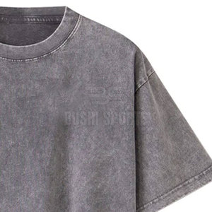 Service OEM – T-shirts légers pour hommes effet délavé – T-shirts slim fit pour hommes effet délavé, très tendance - Product Image 3