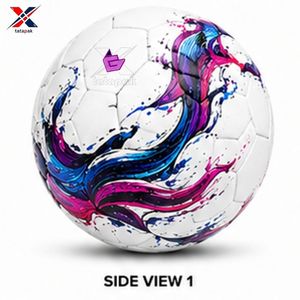 Ballon de football personnalisé de haute qualité, taille 5 professionnelle, en PU, PVC, TPU thermocollé, léger, pour entraînement en intérieur et en extérieur - Product Image 2