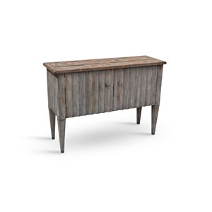 Modern <b>Rustic</b> Solid Wood Sideboard Textured Vertical Panel Storage <b>Cabinet</b> Industrial Living Room Console Buffet Furniture - Product Image 5