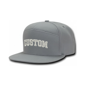 Casquette Snapback 7 Panneaux Broderie Personnalisée Vente en Gros Casquette de Baseball à Visière Plate Réglable Haute Qualité Streetwear - Product Image 4