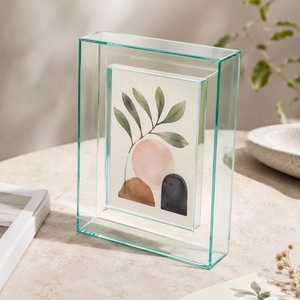 Clear Acrylic <b>4</b> Color Rectangle <b>Photo</b> <b>Frame</b> UV Printing Shatterproof Waterproof Free Standing Horizontal Tabletop Display Modern - Product Image 3