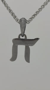 จี้เพชรเมสซาไนต์สีดำจี้925สไตล์ฮิบรูจี้เครื่องรางสีเงินหรูหราจี้เครื่องรางทางศาสนาของชาวยิว - Product Image 2