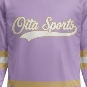 Men Lavender Sublimated <b>Ice</b> Hockey V Neck Striped Jersey Polyester Sports Shirt Team Match Training Athletic Clothing - Product Image 5