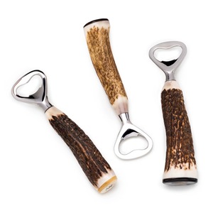 Ouvre-bouteille classique le plus vendu avec poignée en corne de cerf, design en acier inoxydable - Product Image 1