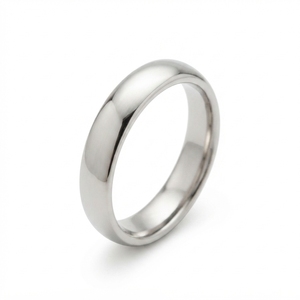 Elegant 9k White Gold <b>Diamond</b> <b>Ring</b> for Engagement Wedding Simple Design Bright Sparkle Gift for Her - Product Image 1