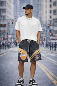Ensemble T-shirt et short graphique oversize pour homme 2026 – Tenue décontractée 2 pièces streetwear d'été – Survêtement imprimé coordonné - Product Image 6