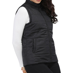 High Quality <b>Gilet</b> Vest Zipper Up Winter Warm Padded Plus Size <b>Puffer</b> Stand Collar Oem Custom Warm Vest Thick - Product Image 3