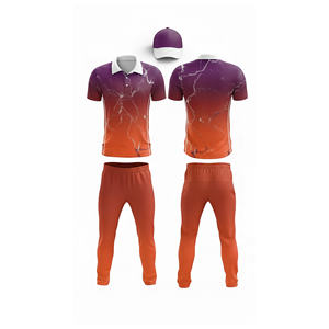 Ensemble complet d'uniformes de cricket par sublimation : maillot et pantalon |   Tenue complète d'équipe de cricket pour hommes, femmes et jeunes : polo et pantalon - Product Image 5