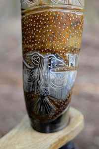 Raven Oath Hand Carved Viking <b>Drinking</b> <b>Horn</b> Buffalo <b>Horn</b> Love Style Eco-Friendly Handmade Custom Size Home Decor Gift By WCI - Product Image 4