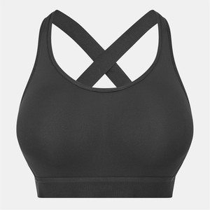 สปอร์ตบราตาข่ายแบบพลิกกลับได้ รองรับทรงสูง สายไขว้ ดีไซน์เรียบ/ลายพิมพ์ สำหรับโยคะ - Product Image 4