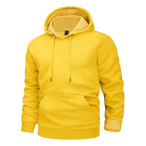 Sweat-shirt à capuche personnalisé OEM 100% coton doublé polaire avec logo imprimé, cordon de serrage et poche kangourou, unisexe, vente en gros - Product Image 5