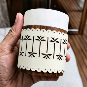 Leather Lace Cutout Wooden Oud Burner Luxury Bakhoor <b>Incense</b> <b>Holder</b> For Ramadan Eid Home Decor Arabic Mabkhara Fragrance Burner - Product Image 5