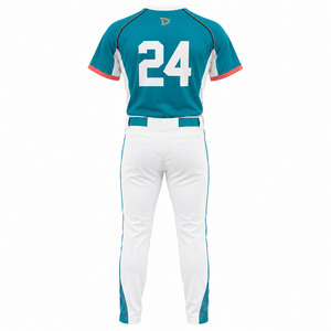 Premium Men's <b>Softball</b> <b>Uniform</b> <b>Custom</b> Team Jersey Integrated Belt Loop Double Layer Reinforced Knee Pants Pro Durability Set - Product Image 2