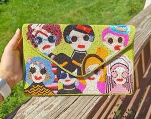 New Best Selling Beautiful Design Black & Golden Color <b>Sequin</b> Clutch Purses <b>Handbags</b> for Women and Girls Partywear Accessories - Product Image 3