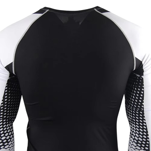 Wholesale ODM customized High Quality Custom Rash Guard Men Wholesale Spandex Bjj Rash Guard Surfing Diving Rash Guard - Product Image 6