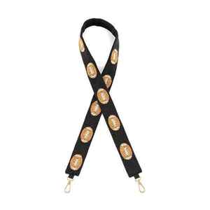 Trendy Hail West Virginia Blue Embroidered Handmade <b>Lanyard</b> Design Gold Text Hooks Rectangular <b>Polyester</b> Souvenir Accessory - Product Image 2