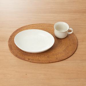 Rustic Rattan <b>Placemat</b> With Cobweb Design <b>Round</b> Woven Table Mat Premium Straw Coaster Beach Wedding Decor Charger Plates Wholesa - Product Image 3