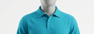 Men's <b>Turquoise</b> Polo <b>Shirt</b> Short Sleeve Turn-down Collar Regular Fit Solid Color All Seasons - Product Image 4