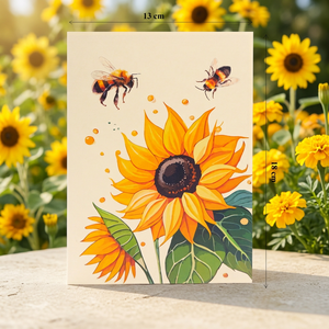 Tarjeta Pop-up 3D de Abejas y Flores, Estilo Romántico, Hecha a Mano, Diseño Personalizado, Regalos para el Día de los Inocentes, Hecho en Vietnam, Corte Láser Offset - Product Image 6