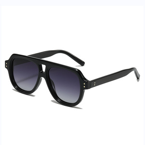 RTS Fashionable High Quality Square PC Frame with CP Temples TAC Polarized <b>Sunglasses</b> for Men and Women 2026 Trends - Product Image 1