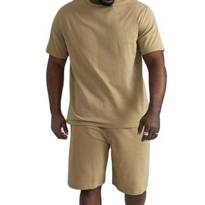 Conjunto Deportivo de Verano para Hombre, de Algodón, Transpirable, Ligero, Suave, de Manga Corta, para Gimnasio, Entrenamiento, Running y Uso Casual - Product Image 2