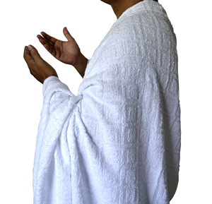Serviettes d'Ihram avec drapeau national, 100% coton pur, ensemble de 2 pièces pour le Hajj et l'Omra, légères, respirantes, serviettes de voyage de printemps, qualité supérieure - Product Image 6