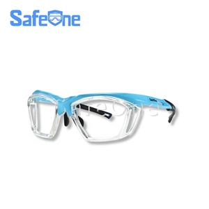 Lunettes de pickleball SafeOne J140P Gen2 bleues de protection sans verres - Product Image 1