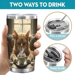 20oz Double Wall Stainless Steel Tumbler Thermal <b>Insulated</b> Sublimation Blank <b>Cup</b> Bulk - Product Image 5