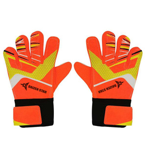 Guantes de Portero de Fútbol Daizen Star, Látex Morado y Amarillo, Dedos Completos, Antideslizantes, Transpirables, con Cierre de Gancho y Bucle, Correa de Muñeca Ajustable - Product Image 5