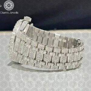 Reloj de Lujo para Mujer Charm_Jewells, 40 mm, Redondo, Analógico, de Cuarzo, con Correa de Acero Inoxidable, Esfera de Cristal de Zafiro y Bisel de Diamantes - Product Image 3