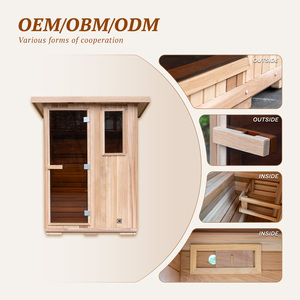 Sauna extérieur <span class=keywords><strong>de</strong></span> luxe en cèdre rouge avec télécommande Wi-Fi intelligente, certifié ETL, pour Airbnb, équipement <span class=keywords><strong>de</strong></span> villégiature, pod décoratif à rendement élevé (ROI) - Product Image 5