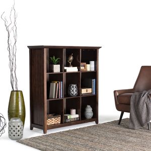 Bibliothèque et unité de rangement Acadian à 9 cubes Brunette Brown - Bacs de rangement cubes durables - Product Image 5