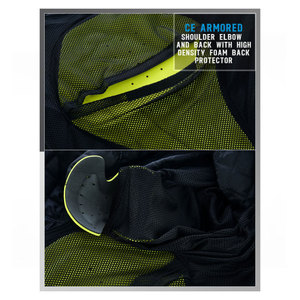Chaqueta de Motociclismo de 3 Capas para Hombre, Chaqueta de Motociclismo Personalizable con Capas Protectoras, Impermeable y Resistente al Viento - Product Image 4