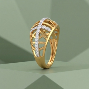 Bague de Fiançailles et de Mariage Halo Edge pour Femme en Or Massif 14K Personnalisée avec Diamant de Laboratoire - Cadeau d'Anniversaire Prêt pour les Fêtes - Product Image 1