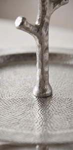 Soporte Multifuncional de 2 Niveles para Pasteles, de Metal Plateado, Redondo, con Bandeja para Servir, para Té de la Tarde, Exhibidor de Pastelería - Product Image 5