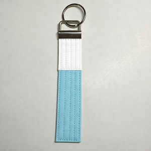 Porte-clés Ceinture Noire de Taekwondo et Karaté, Imprimé Numérique, Ceinture de Jiu-Jitsu, Idée Cadeau Arts Martiaux, Taille Personnalisée, 100% Coton - Product Image 1