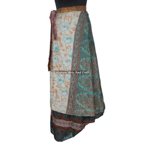 Nuevo Vestido de Seda Vintage, Falda de Seda con Efecto Mágico, Faldas de Estilo Vintage para Vestido Halter con Efecto Mágico, Sarong, Falda Larga con Efecto Mágico, Reversible - Product Image 4