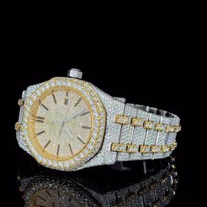 Prime <b>Mens</b> <b>Quartz</b> Movement <b>Watch</b> with Moissanite Diamond Shine Refined Professional Style Formal Occasions & Elite Gift <b>Watch</b> - Product Image 2