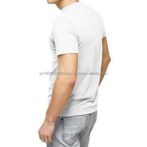 T-shirt unisexe à manches longues en jersey 100 % coton, imprimé sur mesure, écologique, pour la saison estivale, vente en gros, excédents de production, marque OEM - Product Image 3
