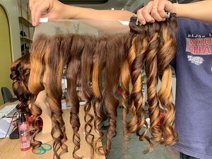 Machine rebondissante magique trame piano couleur 100% cheveux humains de l'usine du Vietnam Bouncy curl 8-32 pouces prix de gros - Product Image 6