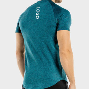 Camiseta de compresión para hombre al por mayor, camiseta ajustada de fitness para gimnasio, camiseta de manga corta ajustada para hombre - Product Image 5