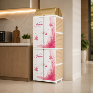 Estante de plástico para platos Nandos Jasmine con drenaje de agua, adecuado para organizar la cocina y almacenar utensilios/cubiertos. - Product Image 1