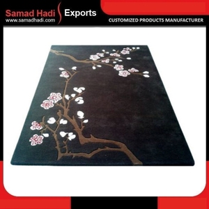 Nouveauté Tapis de laine brodé artisanal de luxe Tapis artisanal Tapis touffeté à la main Fournisseur d'usine Ensembles de tapis hauts pour le salon - Product Image 4