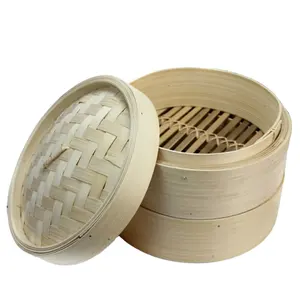 Reusable Handmade Bamboo Steamer/ Bamboo Basket Steamer/ Bamboo Steamer 10 inch From Eco2go Vietnam